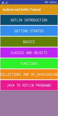 Android and Kotlin Tutorial android App screenshot 1